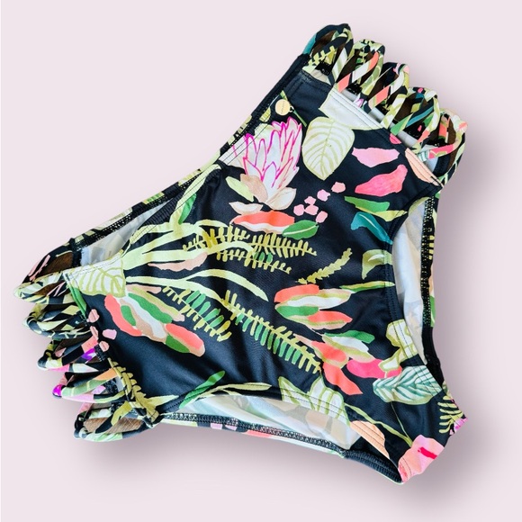 Lascana Strappy Swim High Waisted Bikini Bottom - Picture 4 of 8